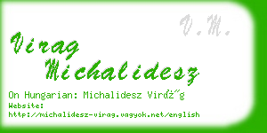 virag michalidesz business card